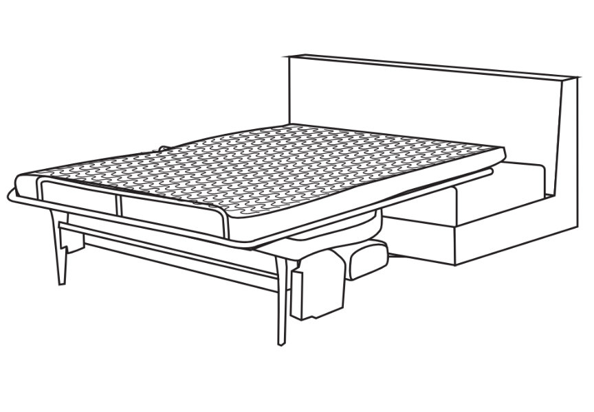 Tulipano sofa z funkcją spania, bez boków